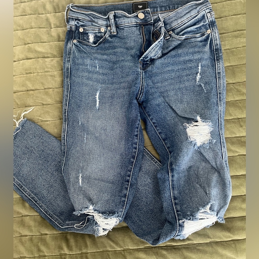 Distressed Gap Skinny Jeans